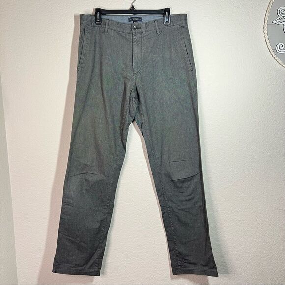 Banana Republic Other - Banana Republic Gray Cotton Straight Fit‎ Pants Men’s Size 33/34